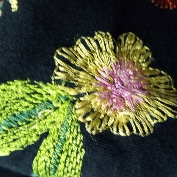 ASOS Women’s Dress, US 8, Black Embroidery Floral Print,  smock style, short sle - Picture 7 of 14